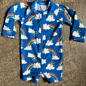 Hanna Anderson 6-12m rainbow one piece swimsuit